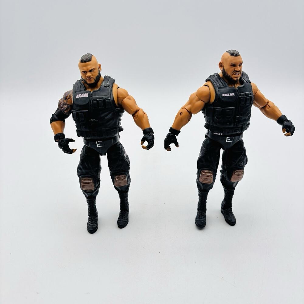 WWE Elite Mattel AOP Authors Of Pain Figures Akam And Rezar Lot Of 2 VG Cond
